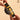 Black Alran Rally Leather Strap with Sun Yellow Accents