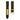 Black Alran Rally Leather Strap with Sun Yellow Accents
