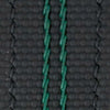 Black Sailcloth with Green Stitch Sporty