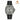 Black Sailcloth with Grey Stitch Sporty Watch Strap - Foldover Clasp