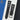 Black Swift Rally Leather Strap with Red & Blue Stitching - Zeniovn
