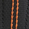 Black Sailcloth with Orange Stitch