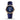 Blue Navy Swift Curved Rally Leather Strap - Zeniovn