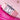 Glossy Baby Pink Alligator Slim Strap