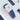 Blue Swift Rally Leather Straps With White Accents
