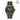 Olive Sailcloth with Cream Stitch Sporty Watch Strap