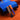 Orange Aligator mix Blue Strap For Omega Seamaster